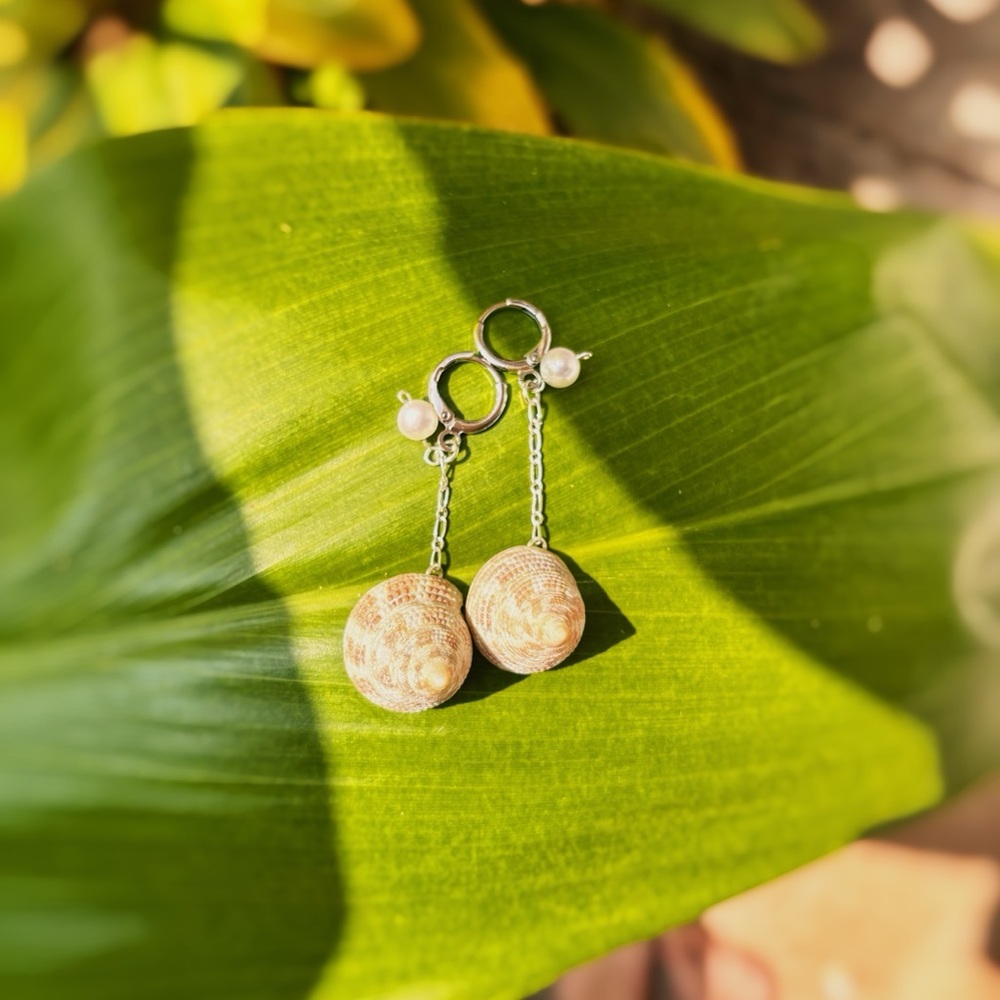 Silver Shell Dangles